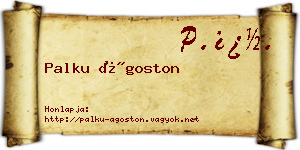 Palku Ágoston névjegykártya